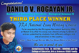 Filipino high school student from Mt  Province wins JICA s national essay  writing contest philippine peso reserve