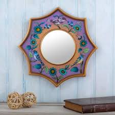 Small Wall Accent Mirror Birds Of