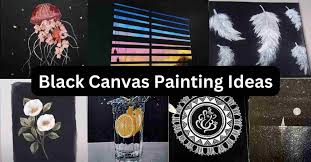 54 Awesome Black Canvas Painting Ideas
