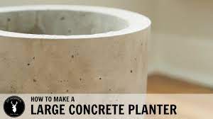 how to make a large concrete planter