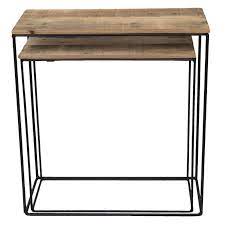 Clayre Eef Side Tables Set Of 2 65 Cm