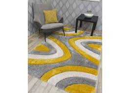luxus ripple yellow rug range by home