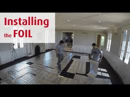 underfloor heating for carpet installed