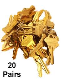 Schlage Original Factory Precut Keys 5 Pin C Keyway 20 Pairs
