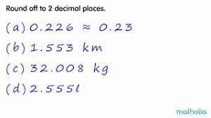 rounding to 2 decimal places you