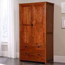 See more ideas about wood wardrobe, wooden wardrobe, wardrobe closet. Ardencroft Rustic Solid Acacia Wood Large Armoire Wardrobe With Drawer