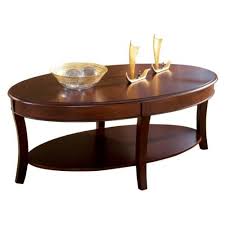 Modern Oval Solid Wood Coffee Table
