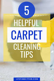 5 helpful carpet cleaning tips every