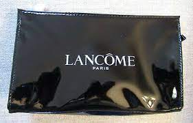 lancome paris shiny black makeup bag