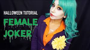 the female joker halloween tutorial