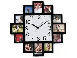 Og Wood Photo Frame Wall Clock For