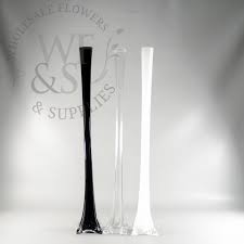 Eiffel Tower Glass Vase In Clear Black