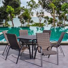Dublin Woven Sling Patio Dining Sets In