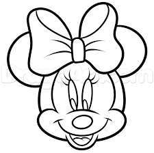 How do you draw mickey face? Draw Pattern How To Draw Minnie Mouse Easy Step 6 Easy Cartoon Drawings Minnie Mouse Drawing Mouse Drawing