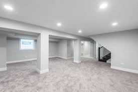 75 White Basement With Gray Walls Ideas