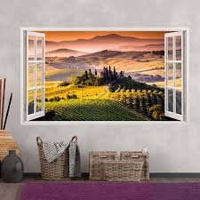 Vinyl 3d Window Panorama Tuscany