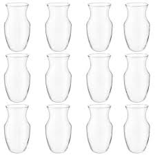 12 Pack 9 Glass Rose Vase By Ashland