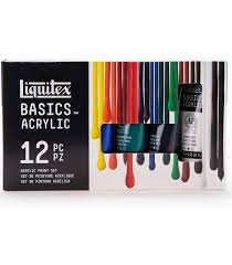 acrylic paints set liquitex basics 12 s