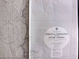 Admiralty Chart 1966 Map Strait Of Gibraltar Africa