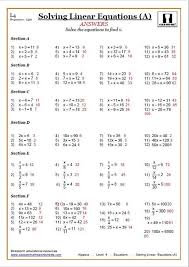 22 7th grade algebra worksheets solving