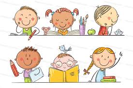 Classroom cartoon images, stock photos & vectors. Cartoon Kids In The Classroom By Optimistic Kids Art Thehungryjpeg Com
