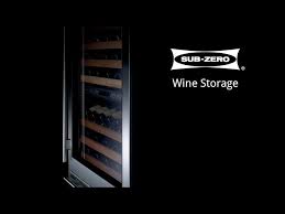 sub zero wine storage you