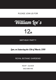 Birthday Party Invitations Creative Designs Print Types