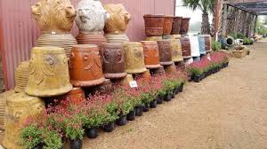 pottery and planters