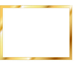 realistic gold frame png transpa