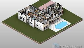 modern 4 bedroom house plan pdf