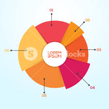 Creative Colorful Statistical Pie Chart For Your