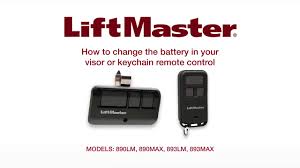 the battery in a liftmaster remote control