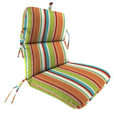 jordan manufacturing 22 x 45 in rectangular outdoor chair cushion with ties and hanger loop covert breeze