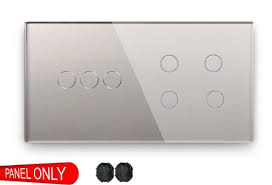 Triple Simple Glass Switch Panel M1