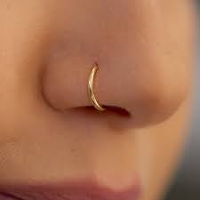 Not only is it a great fashion statement and a representation of your. Gold Nose Ring 20 Gauge Nose Piercing Ring 7 Mm Nose Rings Hoop Tiny Nose Ring Amazon Co Uk Handmade