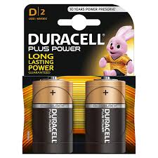 Duracell Plus Power D2 Batteries 2 Pack