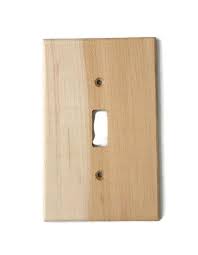 Unfinished Wood Switch Plate Cover