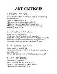 Book review examples for fiction books. 55 The Art Of Critiquing Ideas Art Critique Art Classroom Art Curriculum
