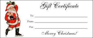 Blank Christmas Gift Certificate Under Fontanacountryinn Com