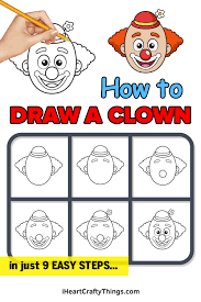 clown drawing how to draw a clown