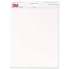 3m Flip Chart 25 X 30 Inches White 40 Sheets Pad