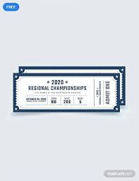 Free Blank Sports Ticket Thank You Gifts Ticket Template