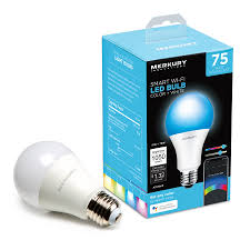 Merkury Innovations A21 Smart Color Light Bulb 75w Equivalent Requires 2 4 Ghz Wi Fi Walmart Com Walmart Com