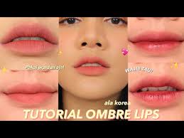 tutorial ombre lips ala korea