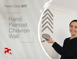 Hand Paint A Chevron Feature Wall