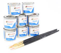 Humbrol Aa9061 Enamel Paint And Brush