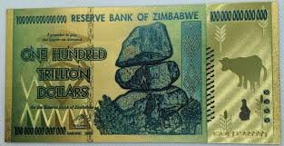 zimbabwe 100 trillion dollar 24k gold