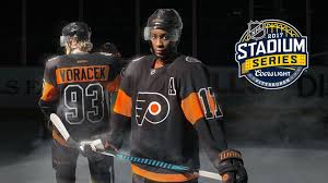 The philadelphia flyers were a part of the n.h.l. Flyers Unveil Nhl Stadium Series Jersey