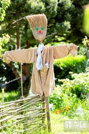 garden scarecrow stock photo picture