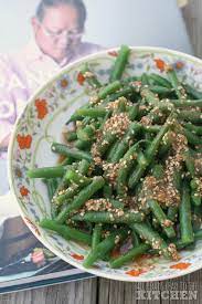 green beans with sesame dressing ingen